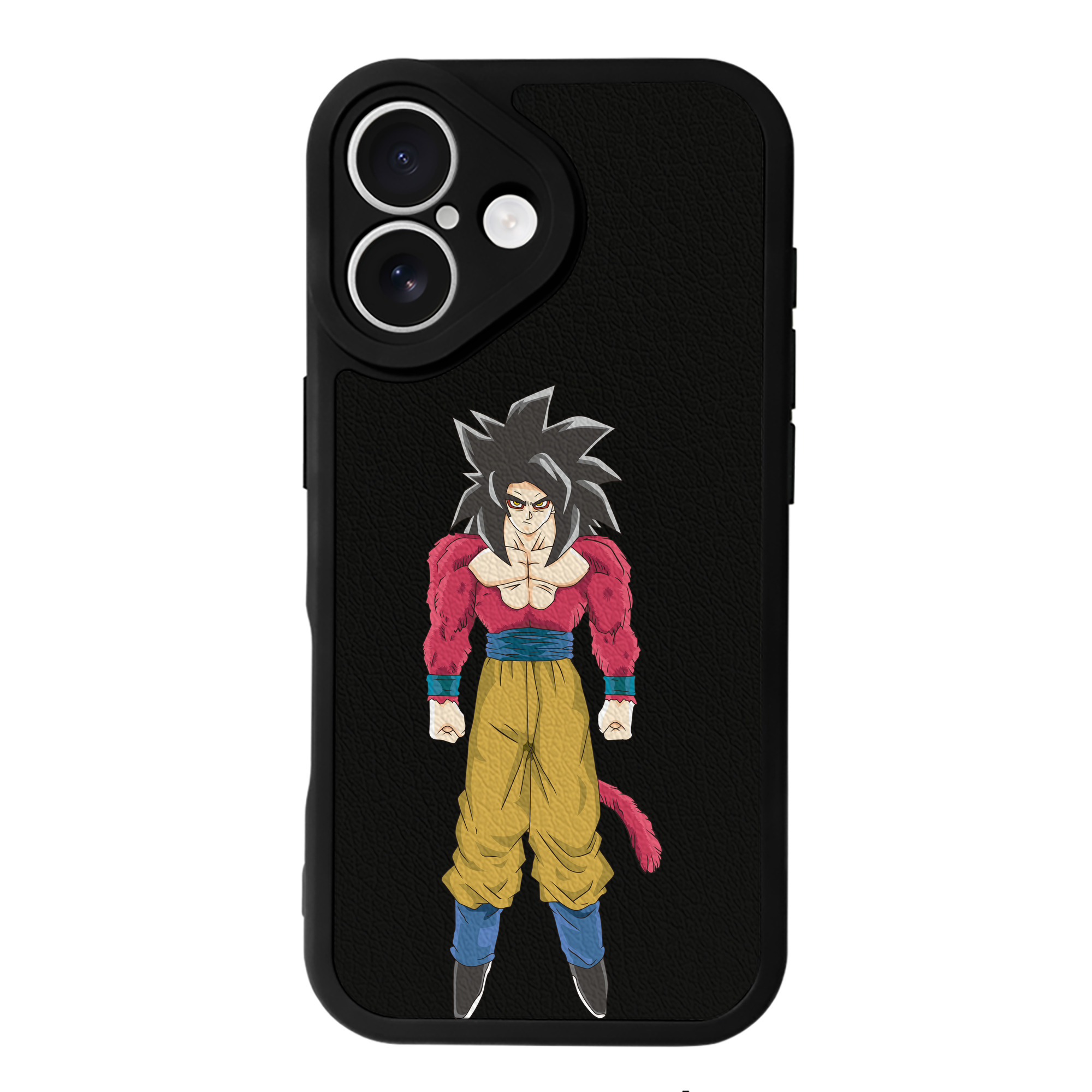 （画像用） ドラゴンボール 孫悟空（そん ごくう）Son Goku カカロット DRAGON BALL Kakarotto 【iPhone 16シリーズ対応】シリコンスマホケース（レザー調） 材質：シリコン